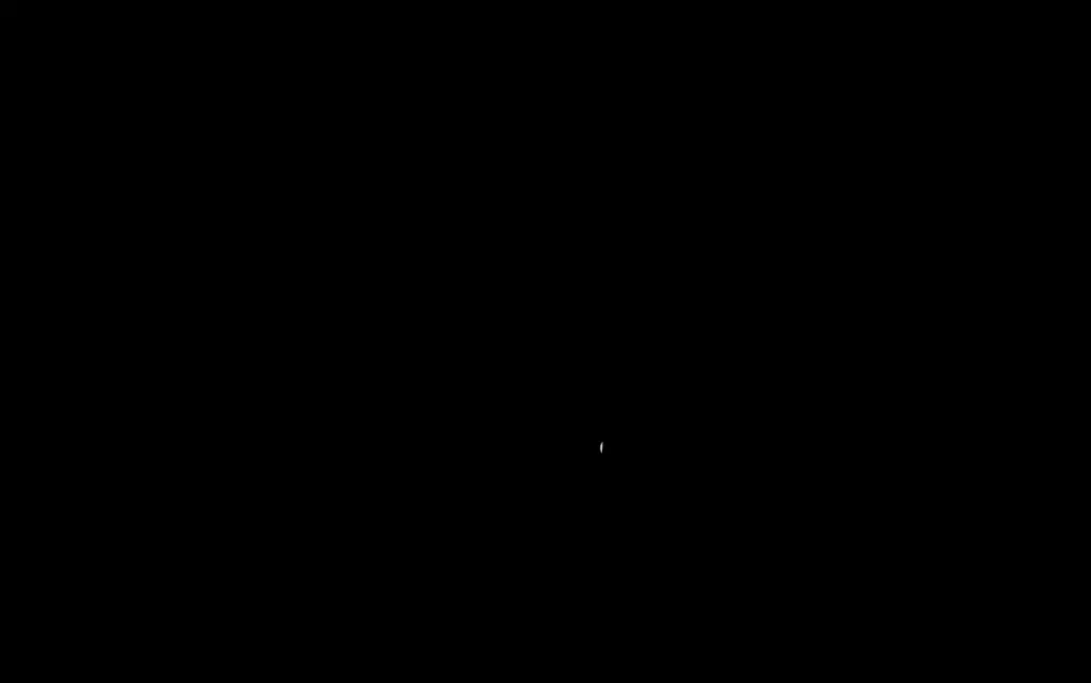 The Haylo logomark drawing itself in white on black: two interlocking curves closing into a single rounded monogram